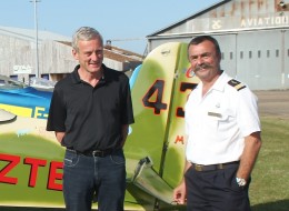 Jacques Rebillard, président du SYAB et le capitaine Grunner commandant du SIRPA à Dijon.