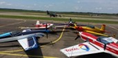 Their aircrafts on parking